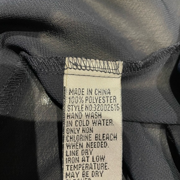 Navy blue blouse with bell sleeves - Picture 7 of 7